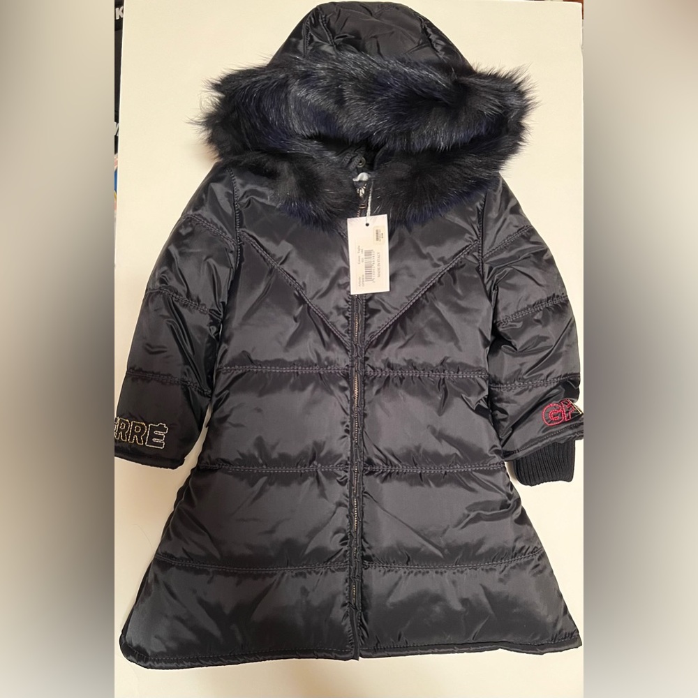 Navy blue Girls Puffer Coat